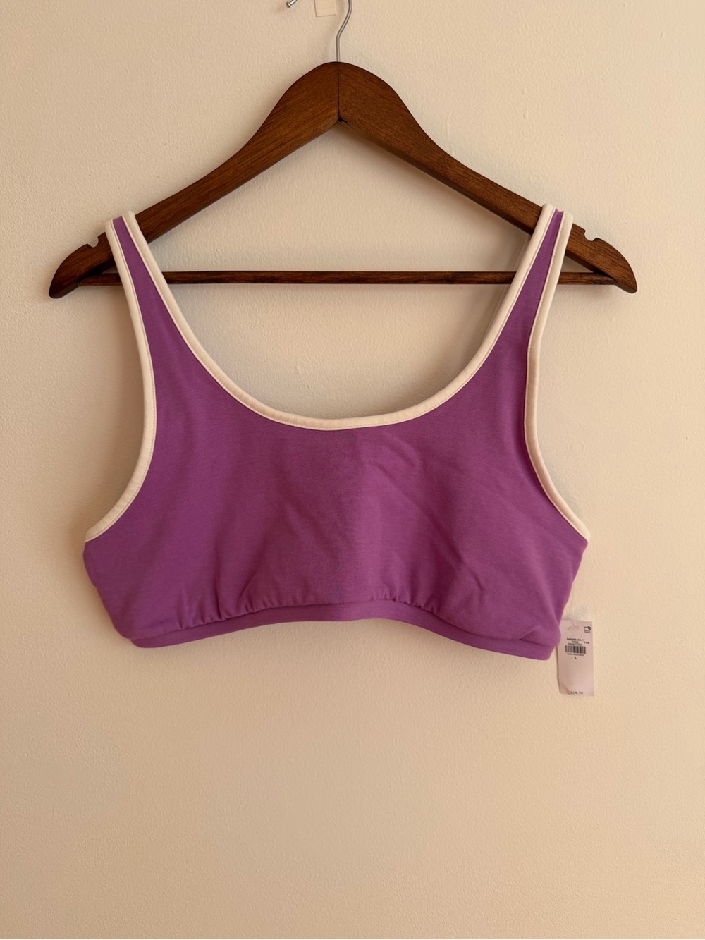 Old Navy Light Support PowerChill Sports Bra NWT Size Large Orchid Purple